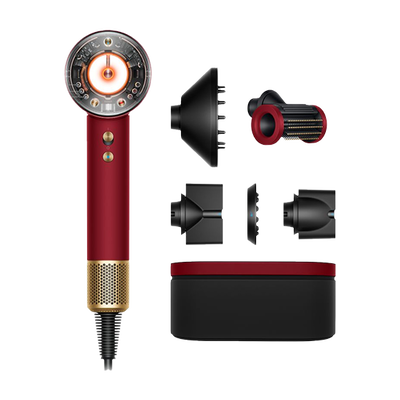 Dyson hd16 supersonic nural hair dryer - red velvet/gold