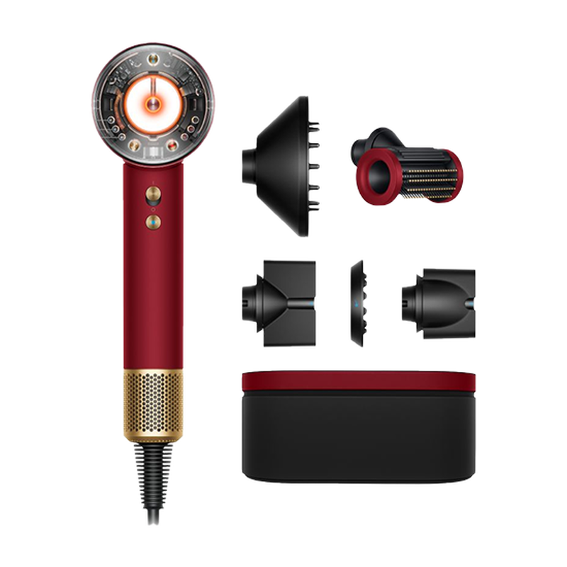 Dyson hd16 supersonic nural hair dryer - red velvet/gold, , medium image number null