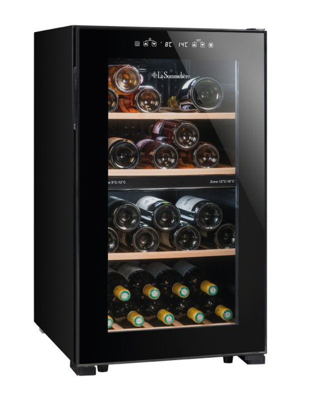 Ls51.2z black wine cellar double zone 50 bottles, (wxdxh cm)&nbsp;48x56.5x83.8cm, , medium-null