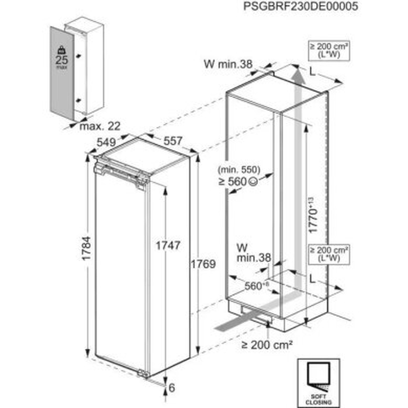 Aeg 7000 no frost &kappa;&alpha;&tau;&alpha;&psi;ύ&kappa;&tau;&eta;&sigmaf; 176.9 cm, , medium-null