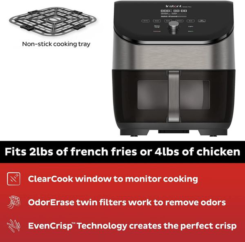 Product image: Instant vortex plus 5.7l, 6-in-1 Air fryer with clearcook™ s/s, , medium-null