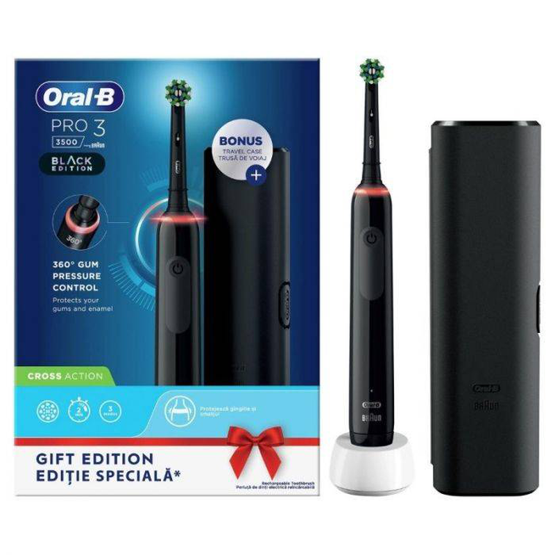 Oral b pro 3 3500 cross action black-null