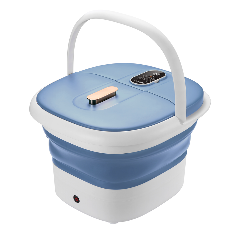 Collapsible foot spa with massage rollers, heat, and bubbles image number null