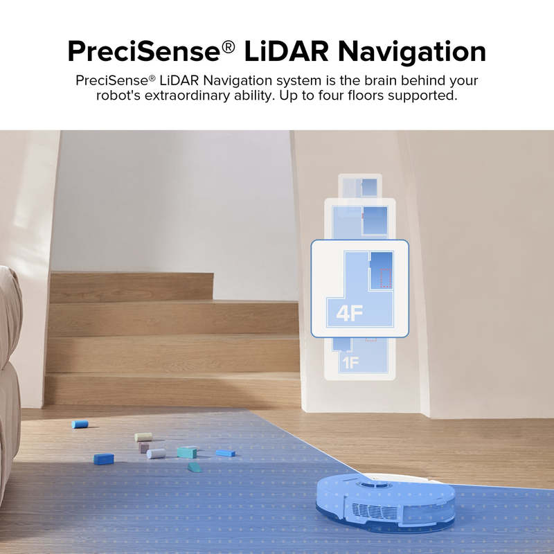 Roborock s8 robot vacuum with mapping carpet cleaning white-null