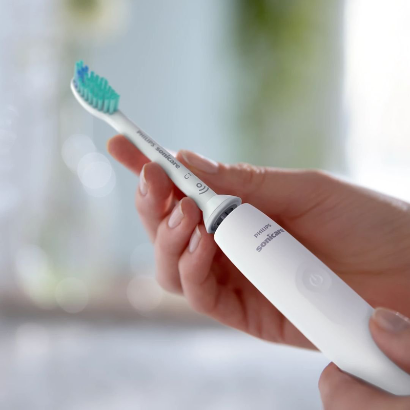 Product image: Philips sonicare 3100 series 3100 επαναφορτιζόμενη ηλεκτρική οδοντόβουρτσα με τεχνολογία sonic, αισθητήρα πίεσης για αποτελεσματική αφαίρεση πλάκας άσπρο hx3671/13, , medium-null