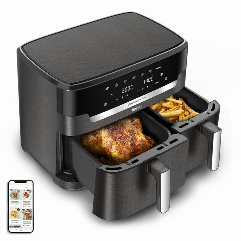 Tefal easy fry dual xxl 11l ey942hg0, , medium image number null