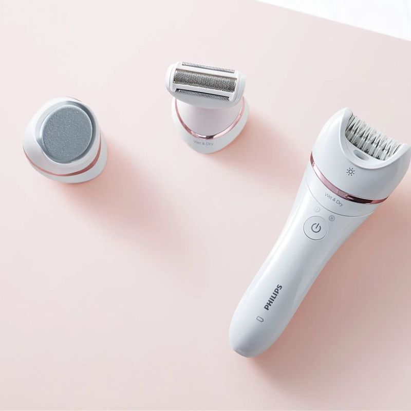 Philips επαναφορτιζόμενη 2 σε 1 αποτριχωτική μηχανή για υγρό & ξηρό δέρμα, , medium-null