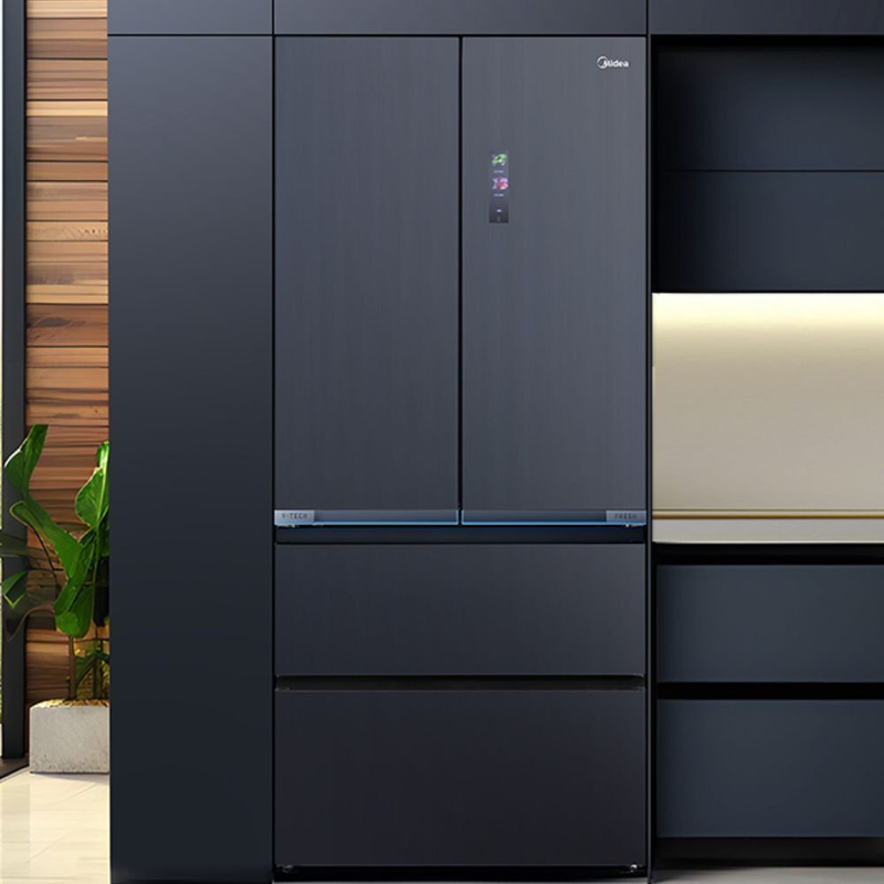 Midea smart side by side &psi;&upsilon;&gamma;&epsilon;ί&omicron; 515l inverter &mu;&epsilon; pst+ &alpha;&pi;&omicron;&sigma;&tau;&epsilon;ί&rho;&omega;&sigma;&eta;, v-tech fresh zone & Wi-Fi, nightsky black, , medium-null