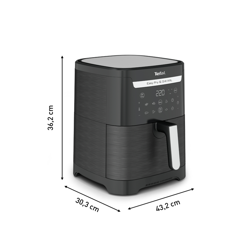 Tefal &phi;&rho;&iota;&tau;έ&zeta;&alpha; &alpha;έ&rho;&omicron;&sigmaf; 6.5l black easy fry & grill ey8018-null