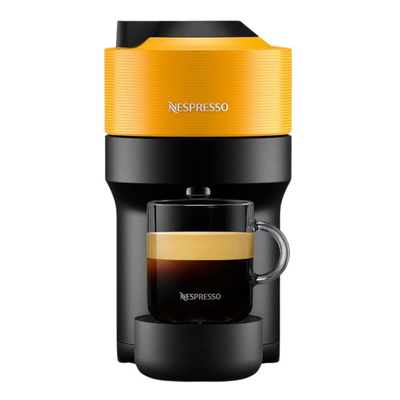 Nespresso vertuo pop μηχανή καφέ με centrifusion™ τεχνολογία & 6 μεγέθη ροφημάτων για κάψουλες vertuo,19bar, mango yellow, , medium