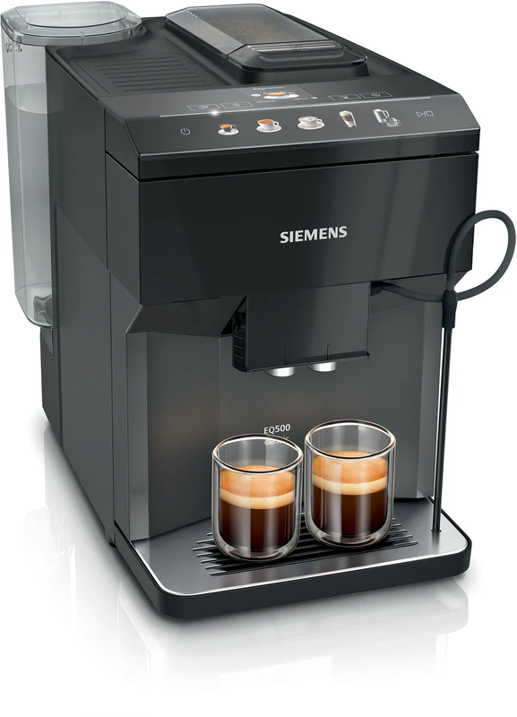 Siemens tp511r09 fully automatic espresso coffee machine eq500 classic piano black, black, , medium-null