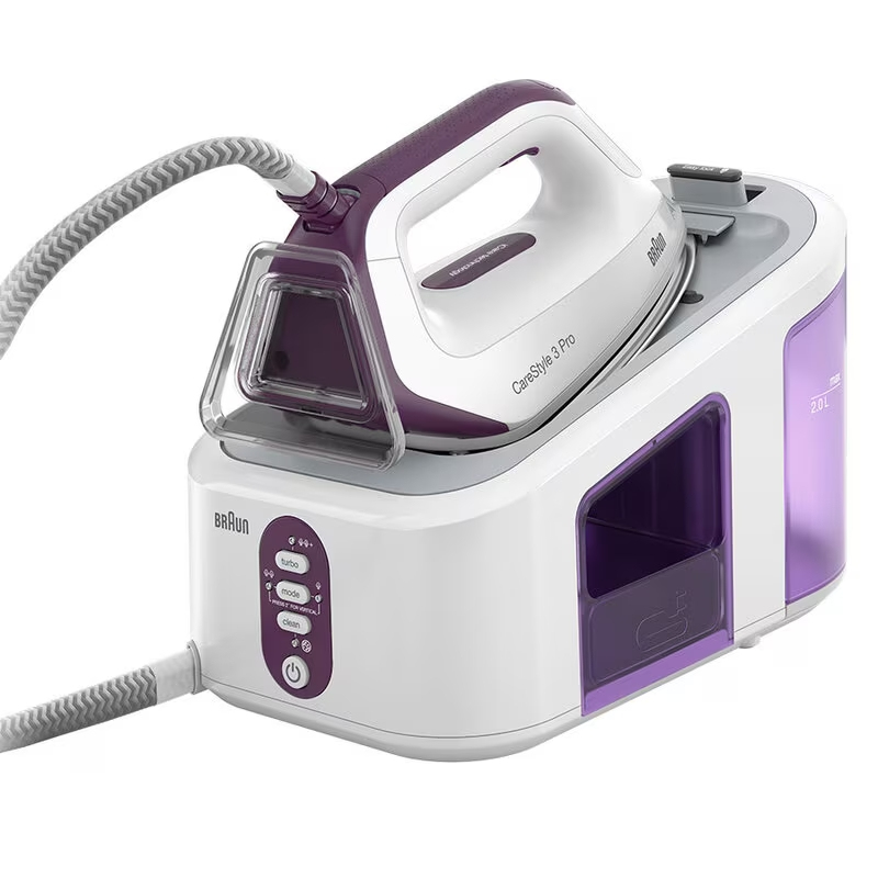 Braun is3155vi steam iron 2400w with eloxalplus soleplate and continuous steam supply 125G/min-null