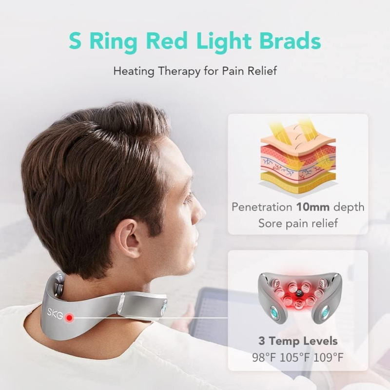 Product image: Skg g7 pro neck massager αυχένα - δόνηση, θερμότητα, ροή εφαρμογής και επαναφορτιζόμενο για βαθιά ανακούφιση, , medium-null