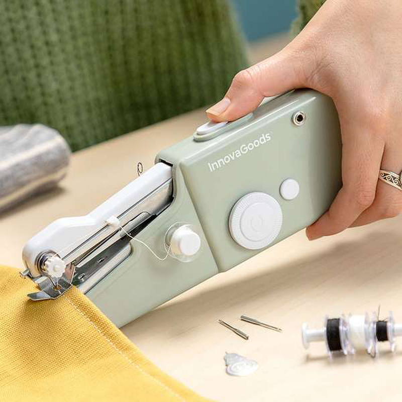 Innovagoods portable travel handheld sewing machine sewket, , medium-null