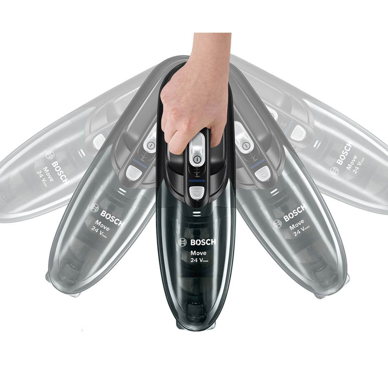 Bosch bhn24l rechargeable handheld vacuum 24v 45 min 0.5l black, , medium-null