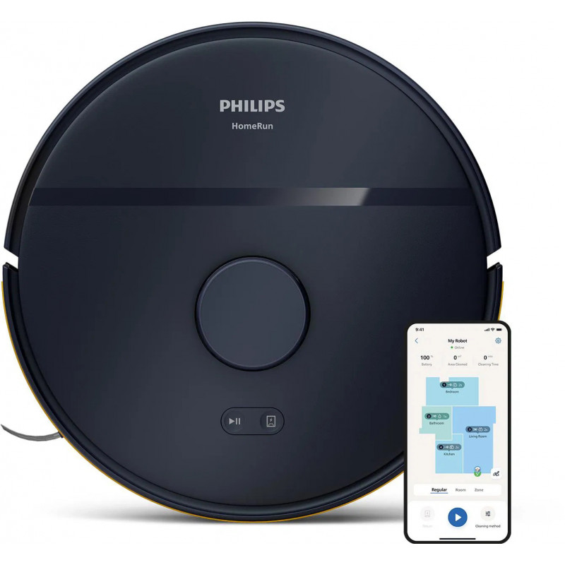 Philips xu2000/10 robot vacuum with mapping Wi-Fi black, , medium-null