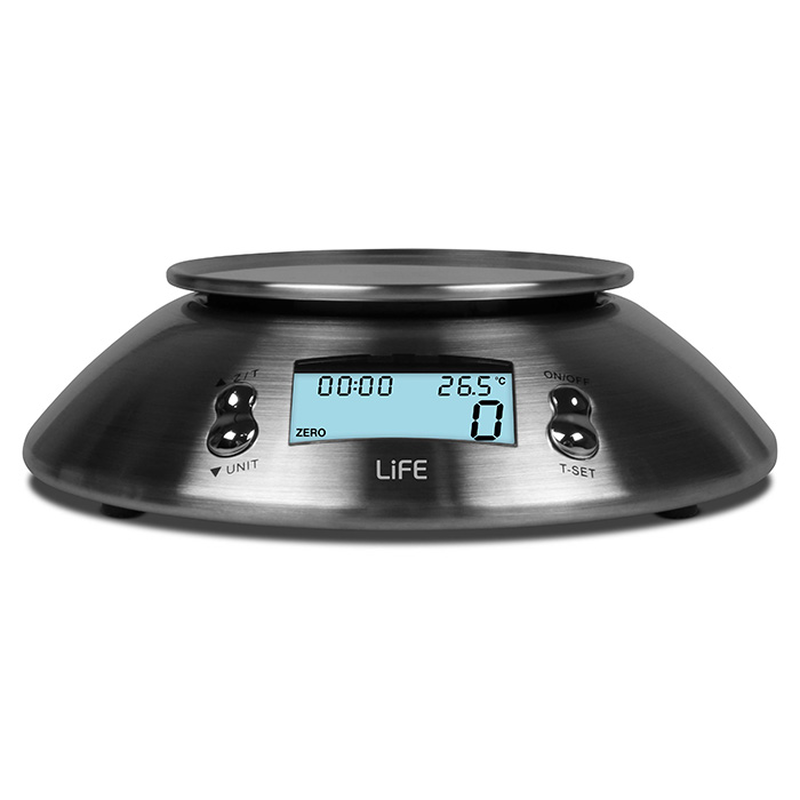 Life 221-0256 stainless steel kitchen scale 1.8l, , medium image number null