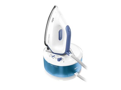 Braun carestyle compact is 2143 steam iron 2400w with eloxalplus soleplate and continuous steam supply 125G/min, Blue, medium