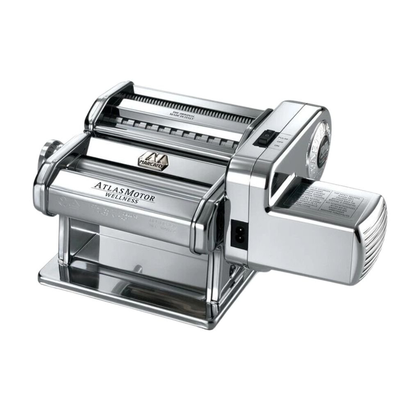 Product image: Marcato atlasmotor ηλεκτρική μηχανή φύλλου και ζυμαρικών 15cm από μέταλλο με ρυθμιζόμενο πάχος ζύμης 0.6mm – 4.8mm, , medium-null