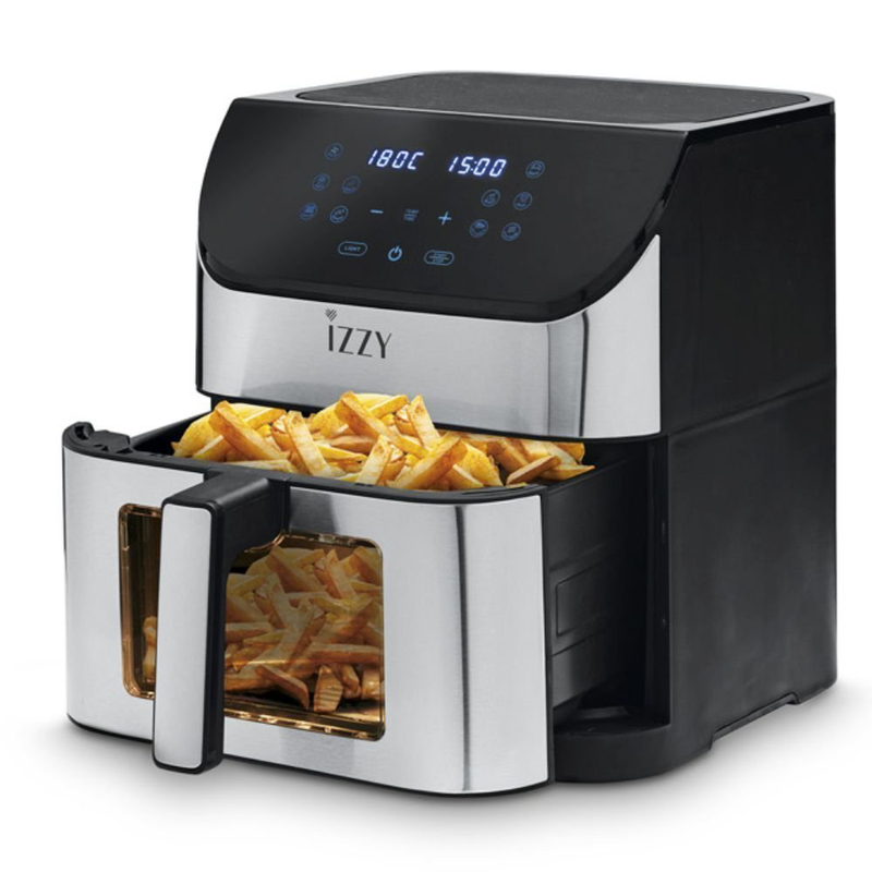 Izzy iz-8229 digital &phi;&rho;&iota;&tau;έ&zeta;&alpha; &alpha;έ&rho;&omicron;&sigmaf; inox xl 8lt &mu;&epsilon; Wi-Fi &alpha;&sigma;&eta;&mu;ί, , medium-null