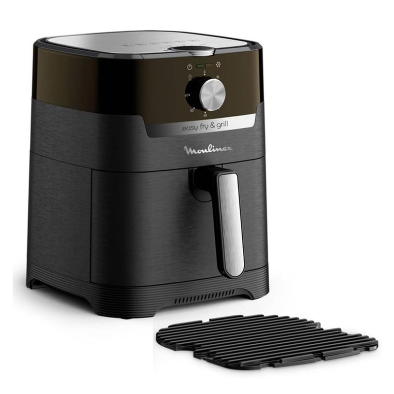 Moulinex Air fryer & grill 4.2l stainless steel ez501810, , medium-null