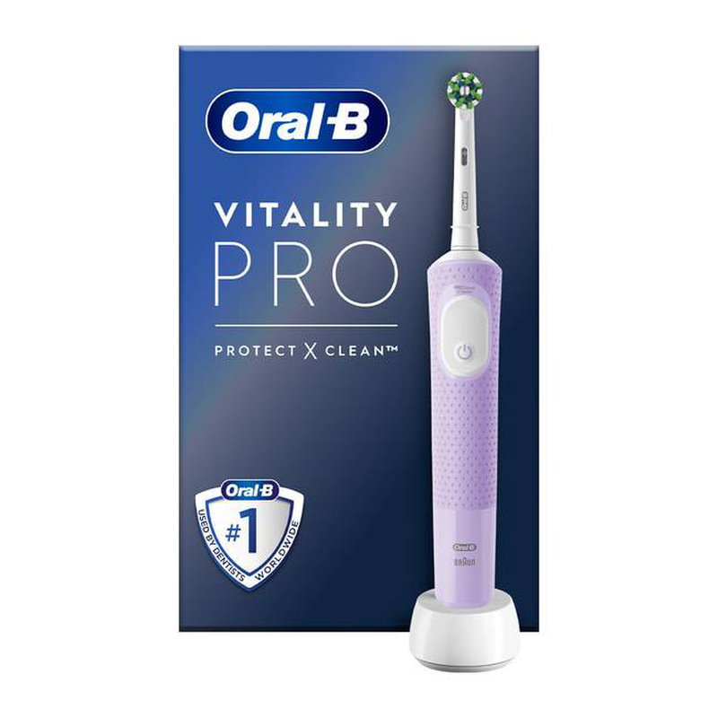 Oral b vitality pro lilac rechargeable, electric t/brush, , medium-null
