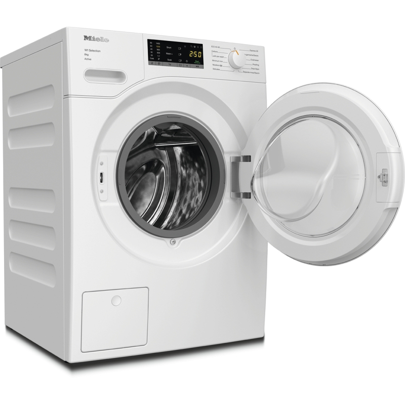 Miele wsa123 wcs lotus white - washing machine, 8kg, 1400 spin, a rated, , medium-null