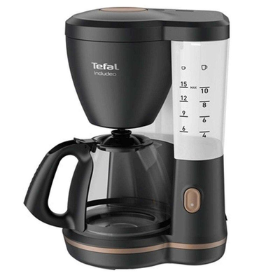 Tefal coffee maker includeo 1.25l black 1000w, , medium
