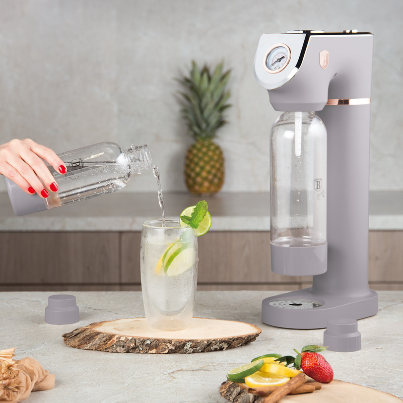 Soda maker with 2bottles and barometer berlinger haus bh8558, , medium-null