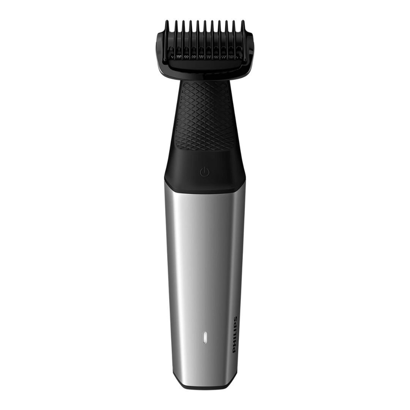 Product image: Philips bodygroom series 5000 επαναφορτιζόμενη ξυριστική μηχανή σώματος με 2d τεχνολογία, υποαλλεργικό πλέγμα, αφαιρούμενη επέκταση, αδιάβροχη & έως 60 λεπτά χρόνο λειτουργίας bg5021/15, , medium-null