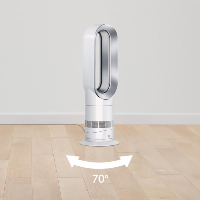 Dyson hot+cool™ jet focus am09 gan heater - white/silver, , medium image number null