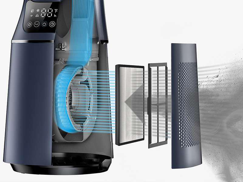 Midea ams150-pbw ανεμιστηρας χωρις λεπιδες Wi-Fi tower 33w image number null
