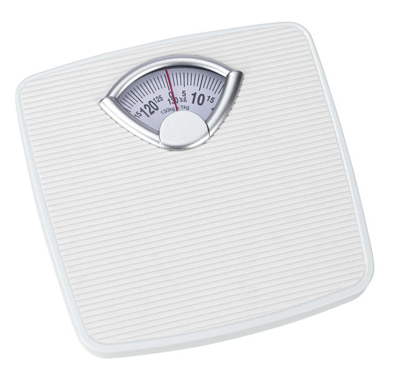 Wenko analog body scale 27x26.5cm white, , medium-null