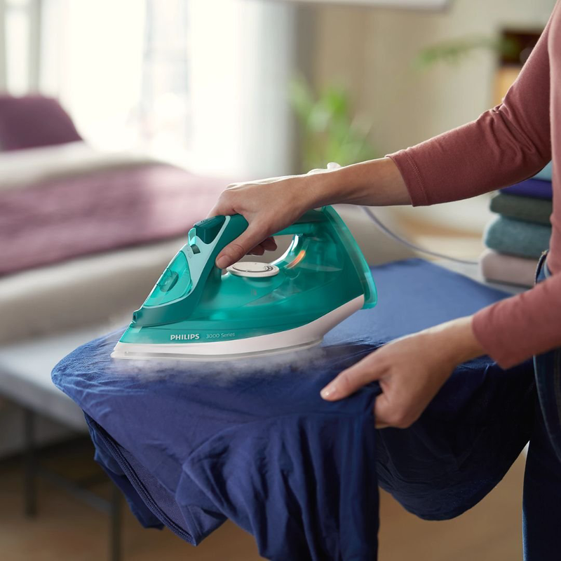Philips 3000 series dst3030/70 steam iron 2400w with ceramic plate and continuous steam supply 40g/min, , medium-null