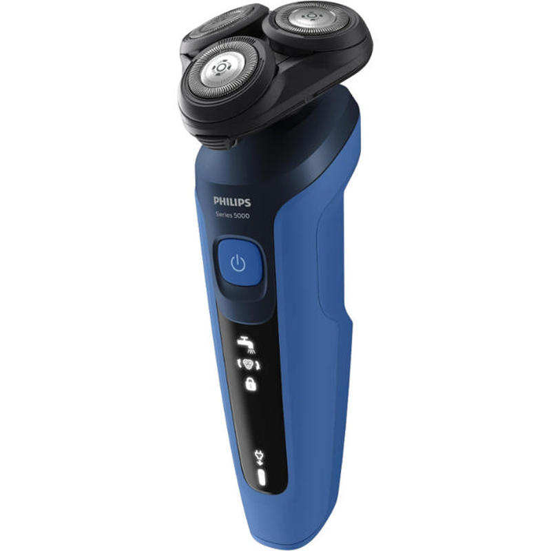 Philips s5466/17 rechargeable wet & dry electric shaver 50 minutes runtime blue black, , medium-null