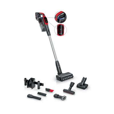 Bosch unlimited 9 bbs931pet &sigma;&kappa;&omicron;ύ&pi;&alpha; stick 25.2v 50 &lambda;&epsilon;&pi;&tau;ά &kappa;ά&delta;&omicron; microclean brush &mu;&alpha;ύ&rho;&eta;, Red, medium