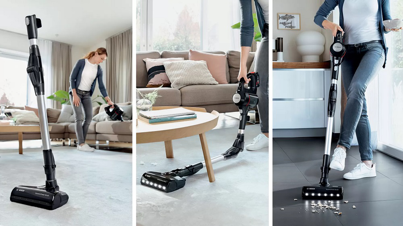Bosch unlimited 7 recharchable vacuum cleaner stick & accessories - black, , medium image number null