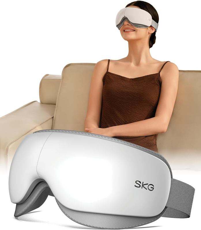 Skg eye massager skin friendly-hot compress-music es500 black, , medium-null