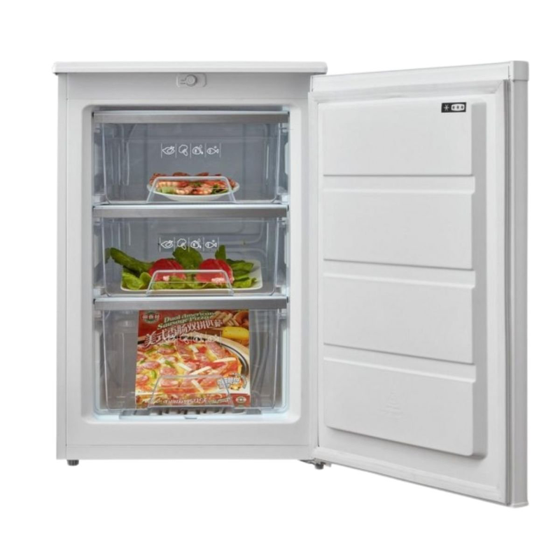 Product image: Midea μονόπορτο ψυγείο 113l 5 cu.ft με συρτάρι λαχανικών & led φωτισμό, λευκό mdrd168fgf01, , medium-null