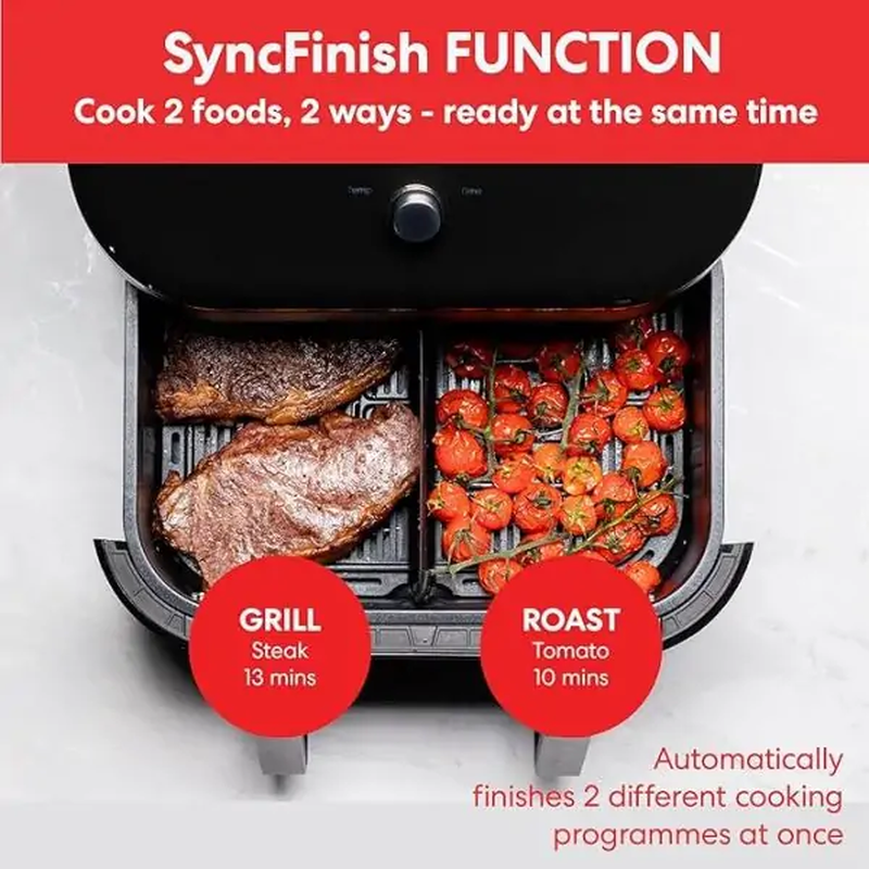 Instant vortex plus clearcook versazone Air fryer 8.5l stainless steel-null