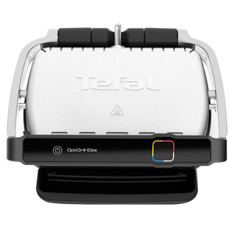 Τοστιέρα γκριλιέρα tefal gc750d optigrill elite με αποσπώμενες πλάκες 2000w inox, , medium-null