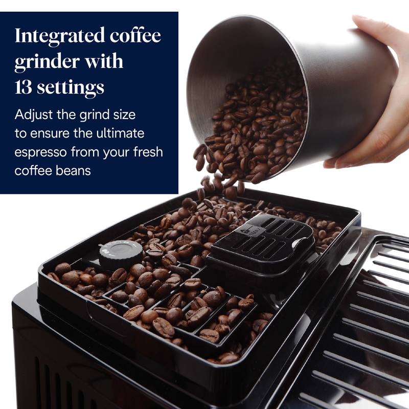 Delonghi ecam220.60.b espresso μηχανή 1450w πίεσης 15bar για espresso και cappuccino black-null