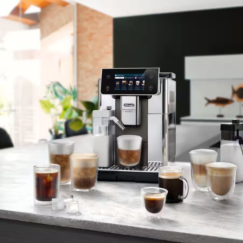 Product image: Delonghi primadonna aromatic  αυτόματη καφετιέρα 19bar με lattecrema hot & cold, cold brew extraction & έξυπνο έλεγχο μέσω app, ecam630.75.tsm, , medium-null
