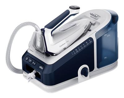 Braun carestyle 7 pro is 7282 bl steam iron 2700w with eloxalplus soleplate and continuous steam supply 180g/min, Blue, medium