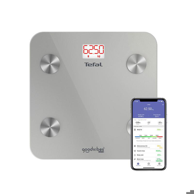 Tefal bathroom scale goodvibes bluetooth grey bm9600