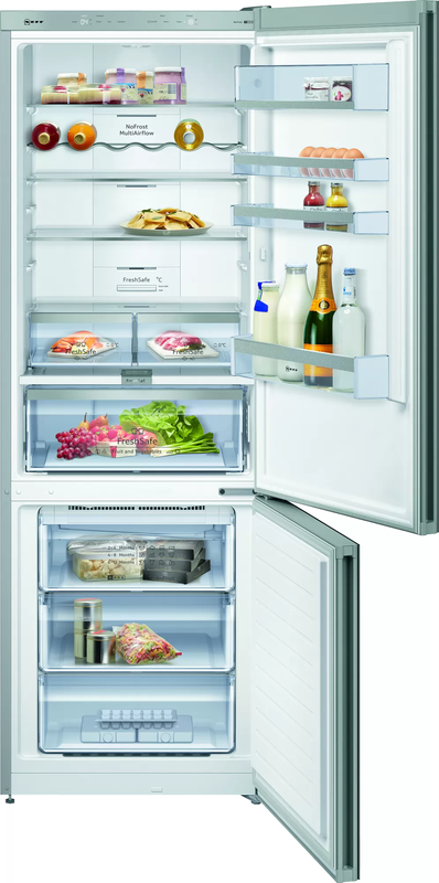 Refrigerator neff kg7493bd0 with glass door 203 x 70 cm black , 5 years warrantee and 10 on motor-null