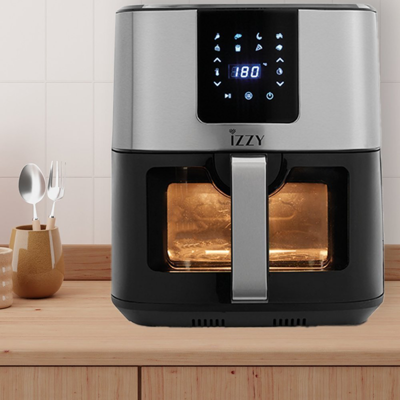 Izzy Air fryer 9l silver iz-8227, , medium-null