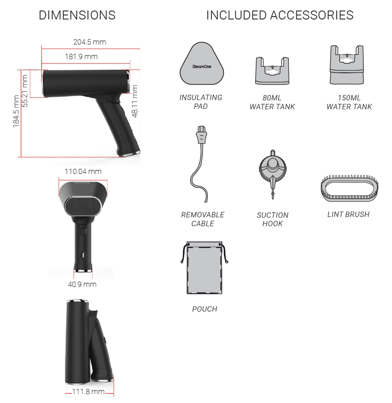 Steamone handheld steamer sku eufd80b, , medium-null