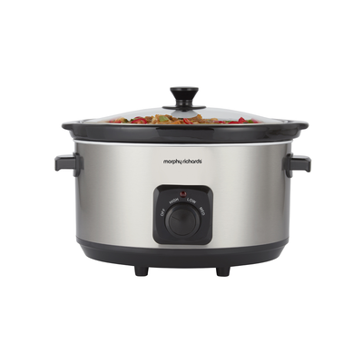 Morphy richards 461013 slow cooker 6.5l, Stainless Steel, medium