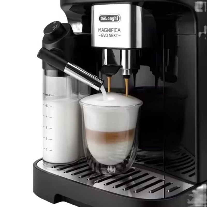 Delonghi μagnifica evo next αυτόματη καφετιέρα espresso 15bar με lattecrema hot system, tft οθόνη & ενσωματωμένο μύλο 13 επιπέδων, μαύρο ecam310.60.b, , medium-null